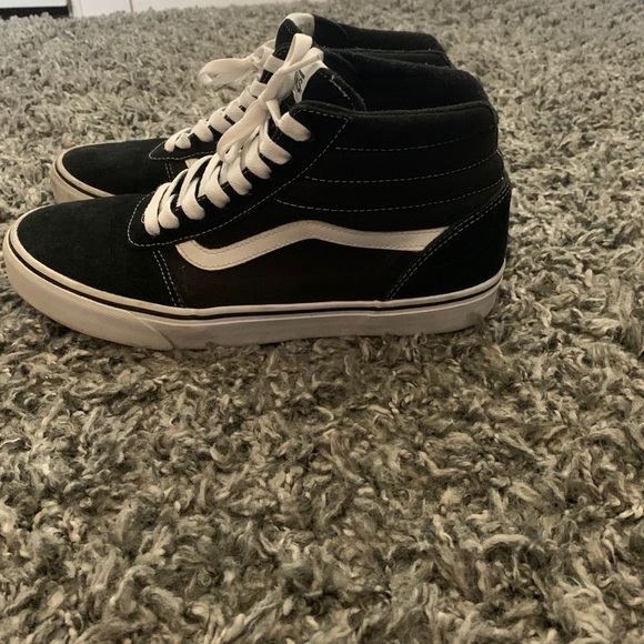 Black Old Skool High Top Vans - Picture 3 of 5